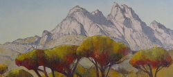West Face - Table Mountain from the Glen | 2019 | Oil on Canvas | 46 x 64 cm